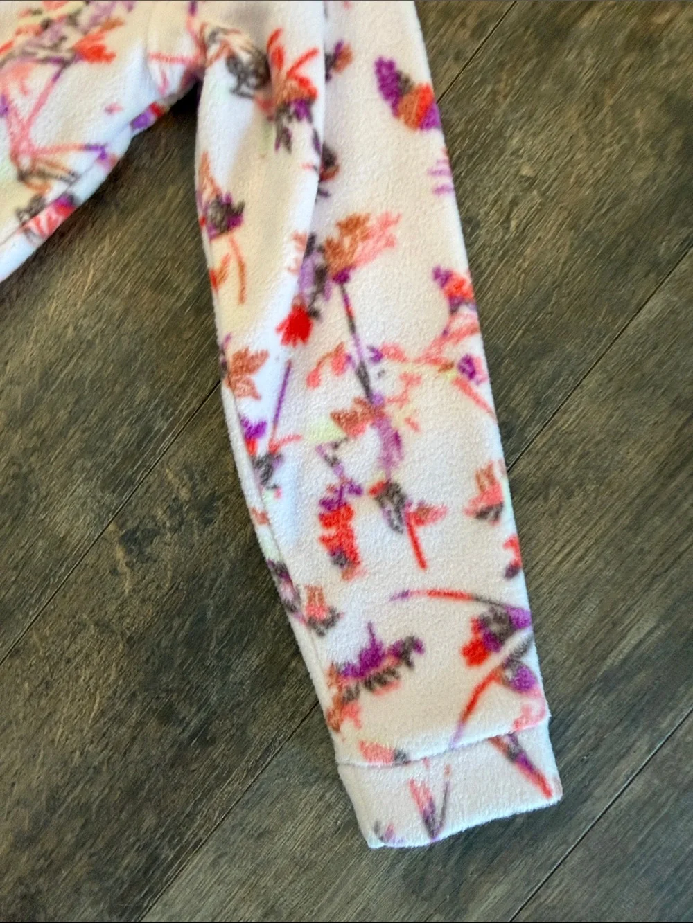 Columbia Kids Pink Floral Full-Zip fleece jacket